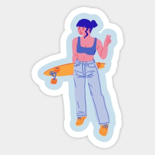 Cool Girl Zone Sticker